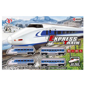 Игровой набор железная дорога "Скоростной поезд" 153 см