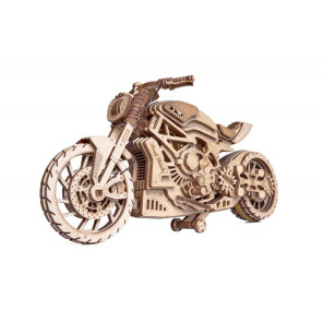 Мотоцикл DMS Wood Trick (203 детали) - механический 3д пазл