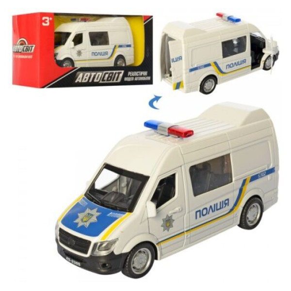 Коллекционная машинка Полиция "АвтоМир" AS-2385 металлическая  