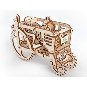 Трактор UGears (97 деталей) - механический 3D пазл 