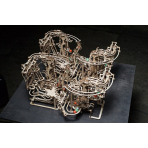 Марбл-трасса Цепной подъемник UGears (400 деталей) - механический 3D пазл