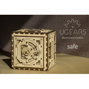 Сейф UGears (179 деталей) - механический 3D пазл