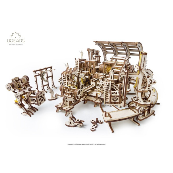 Фабрика роботов (598  деталей) - механический 3д пазл